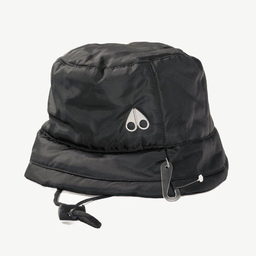 Moose Knuckles Black MFO Quilted Bucket Hat